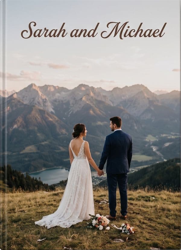 Chuphin printed hardcover photo album showing curated event pictures